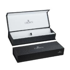 Caneta Crown Personalizada Metal President Esferografica Prata