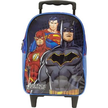 Mochila Infantil com Rodinha Liga da Justica X - Xeryus