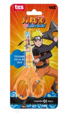 Tesoura Escolar Naruto Shippuden Tris