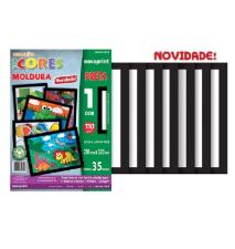 Bloco Ecocores Moldura Preta 23x32cm Eccm0003 Novaprint