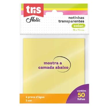 Notinhas Auto Adesivas Transparente C/50 Fls Tris
