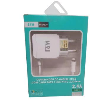 Carregador Lightning Cabo Fixo - Fkt-L524 Fam