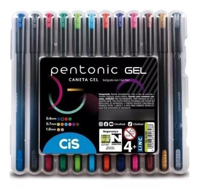 Kit Caneta Pentonic Gel 12 Cores Cis