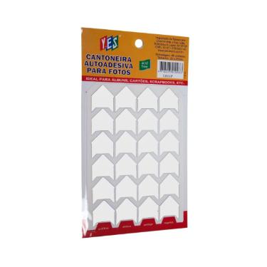 Cantoneira Auto Adesiva Em Papel Branco Yes