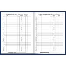 LIVRO DE PONTO CAPA DURA PEQUENO - 2 ASSINATURAS 160FLS