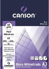 Bloco Milimetrado A-3 60g 50 Folhas Canson