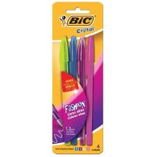 CANETA ESFEROGR�FICA FASHION CORES VIVAS 1,2MM C/ 4 UNIDAES - BIC