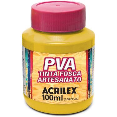 TINTA PVA 100ML AMARELO OURO 505 ACRILEX