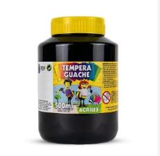 TINTA ACRILEX GUACHE 500ML 520 PRETA 2050