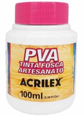 PVA TINTA FOSCA PARA ARTESANATO 100ML BRANCA ACRILEX