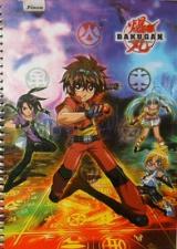 Caderno Bakugan Universit�rio Costurado 96 Folhas Foroni