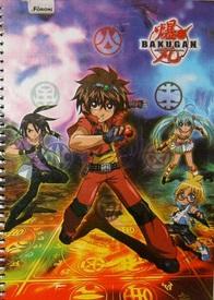 Caderno Bakugan Universit�rio Costurado 96 Folhas Foroni