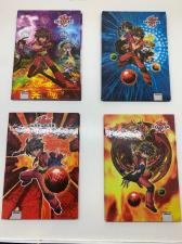 Caderno 1/4 96fls brochura bakugan - FORONI