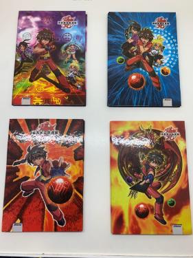 Caderno 1/4 96fls brochura bakugan - FORONI