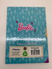 CADERNO BARBIE 1/4 BROCHURA 96 FOLHAS FORONI