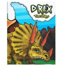 Caderno 1/4 Brochura Capa dura Pequeno d-rex -96 Fls -Tilibra