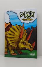 Caderno 1/4 Brochura Capa dura Pequeno d-rex -96 Fls -Tilibra