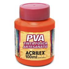 TINTA PVA FOSCA 100ML PINTURA ARTESANATO LARANJA ACRILEX