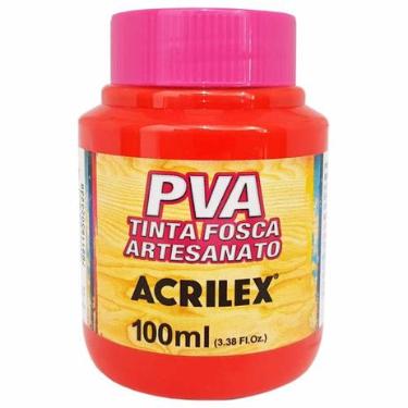 TINTA PVA FOSCA 100ML 507 VERMELHO FOGO ACRILEX