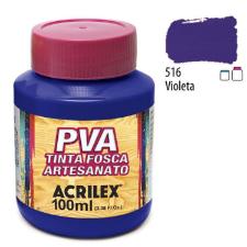TINTA PVA FOSCA 100ML 516 VIOLETA ACRILEX