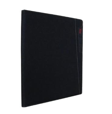 Pasta Apresenta��o com Bloco de Notas 30 folhas A4 Tecido Opaca Executiva