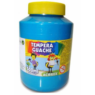 TINTA GUACHE 500 ML AZUL CELESTE ACRILEX
