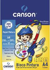 Bloco Pintura Escolar 300 g/m� A-4 21,0 x 29,7 cm com 12 Folhas Canson