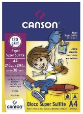 BLOCO SULFITE A4 120G/M� , CANSON, 66667093, SUPER, 30 FOLHAS