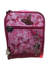 Lancheira Butterfly Splash Rosa 2 Bolsos Fico