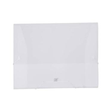 Pasta El�stico e Aba Tamanho Of�cio ColorGrid Transparente CRISTAL Yes