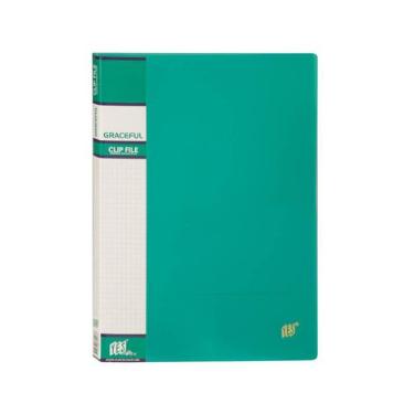 Pasta Grampo Mola A4 - Personaliz�vel - Transparente VERDE Yes