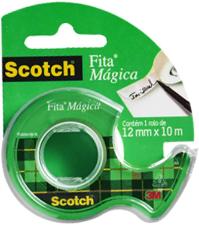 FITA M�GICA COM DISPENSADOR SCOTCH 12MM X 10M HB004087696