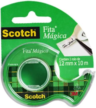 FITA M�GICA COM DISPENSADOR SCOTCH 12MM X 10M HB004087696