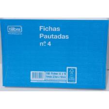 Ficha Pautada N�mero 4 - 6x9 100 Folhas - Tilibra