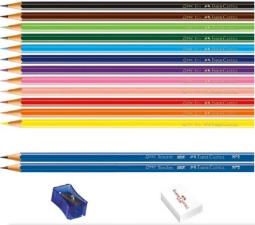 L�pis de Cor Ecol�pis 12 Cores Kit Escolar Faber-Castell