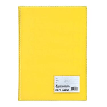 Pasta Catalogo Com 50 Plasticos Finos 1090 Amarelo / Un / Dac