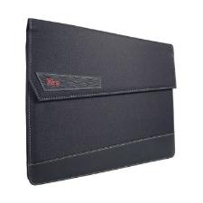 Pasta Sanfonada 3 Divisoes A4 de Tecido PRETO