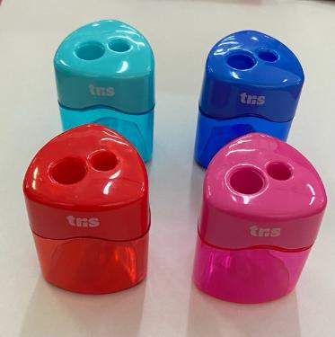 Apontador C/ Dep�sito Triangular Duplo Unidade 676487 Tris