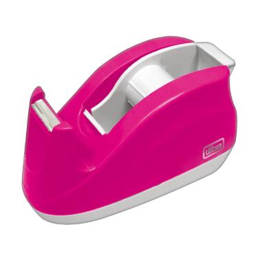 Suporte para Fita Adesiva Escrit�rio Rosa Neon Tilibra