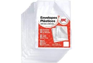 PACOTE DE PL�STICOS 4 FUROS A4 - GROSSO 25 UND DAC