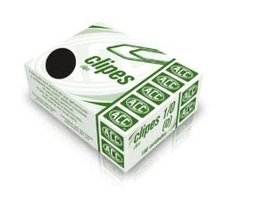 Clipes 1/0 em a�o niquelado cx c/100 unidades