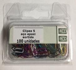 Clipes N5 em a�o epoxi colorido ACC