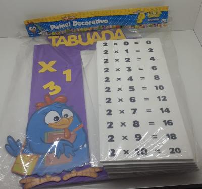 TABUADA GALINHA PINTADINHA C/10PCS EVA