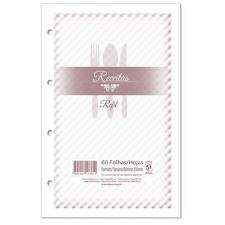 REFIL PARA FICH�RIO DE RECEITAS 4 FUROS COM 60 FOLHAS TILIBRA