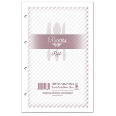 REFIL PARA FICH�RIO DE RECEITAS 4 FUROS COM 60 FOLHAS TILIBRA