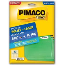 ETIQUETA LASER/JET CARTA 6287 12,7x44,45 C/25 FOLHAS PIMACO