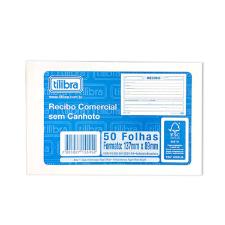 RECIBO COMERCIAL SEM CANHOTO PEQUENO - 50 FOLHAS (156325) TILIBRA