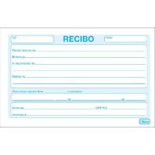 RECIBO COMERCIAL SEM CANHOTO PEQUENO - 50 FOLHAS (156325) TILIBRA