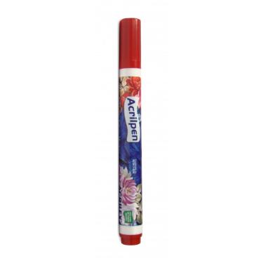 CANETA ACRILPEN P/ TECIDO 507-VERM.FOGO ACRILEX