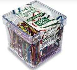 Clipes 1/0 em a�o epoxi colorido c/100 unidades ACC